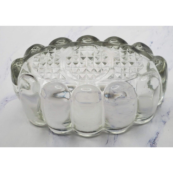 Vintage 6 Inch Crystal Spoon Fork Buffet Silverware Holder - Picture 6 of 6